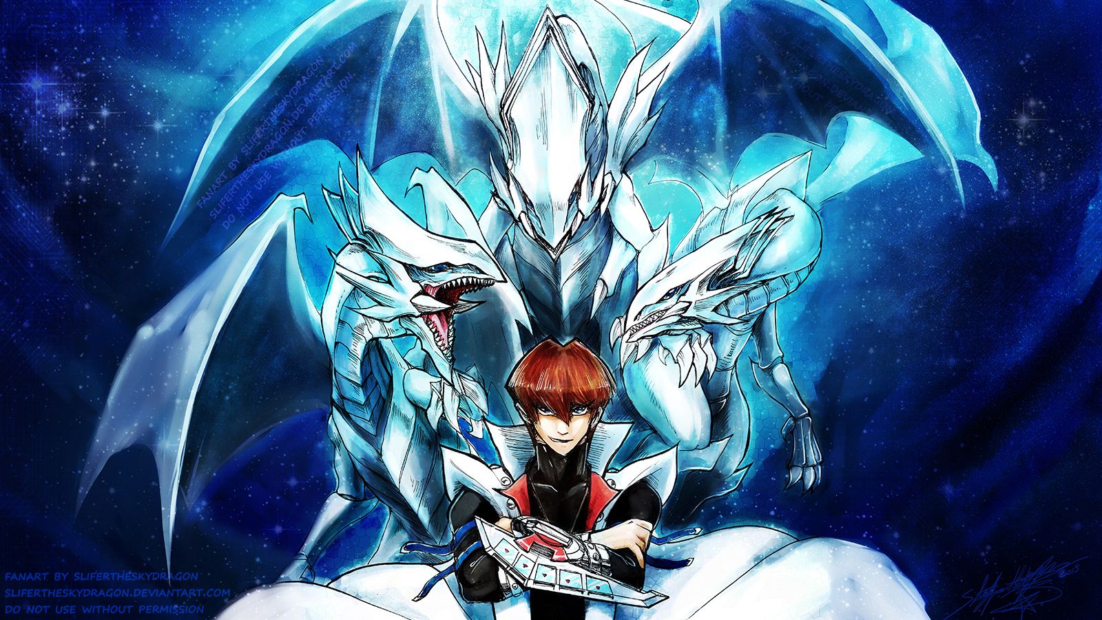 Seto Kaiba - Blue Eyes White Dragon Master - WP by