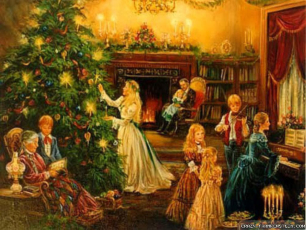 Old Fashioned Christmas Dinner Wallpaper | All HD Wallpapers