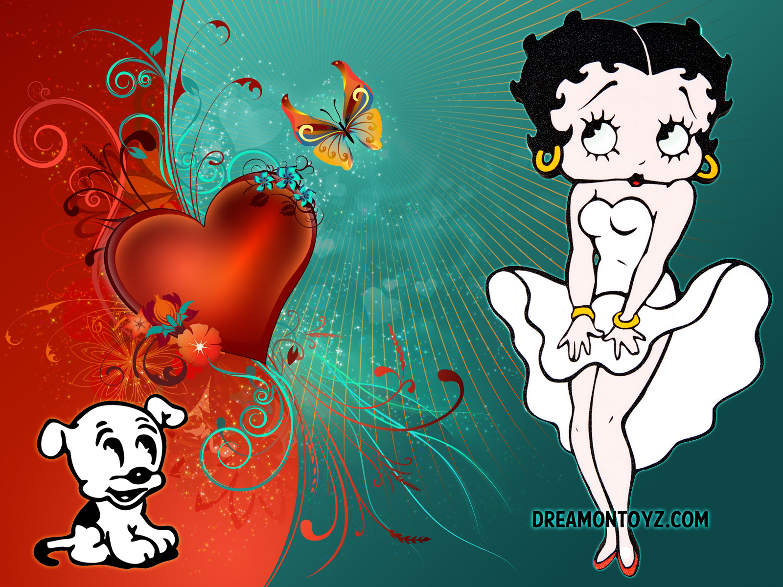 Betty Boop Pictures Archive: Betty Boop and Pudgy wallpapers
