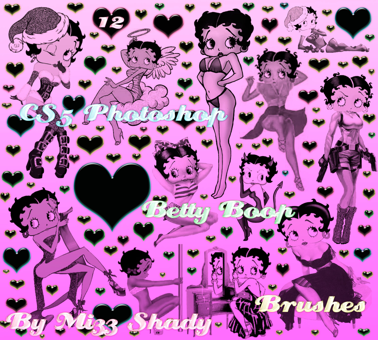 12 photoshop Betty Boop Brushes by MizzShady on DeviantArt