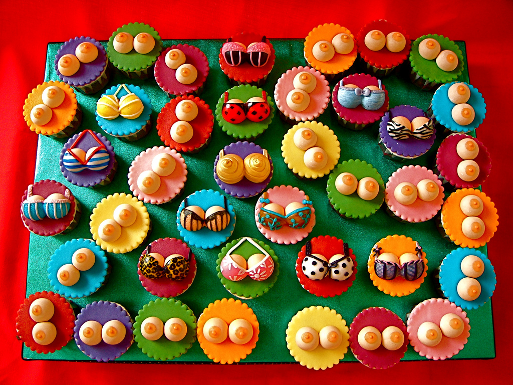 Boobies Galore cupcakes | Flickr - Photo Sharing!