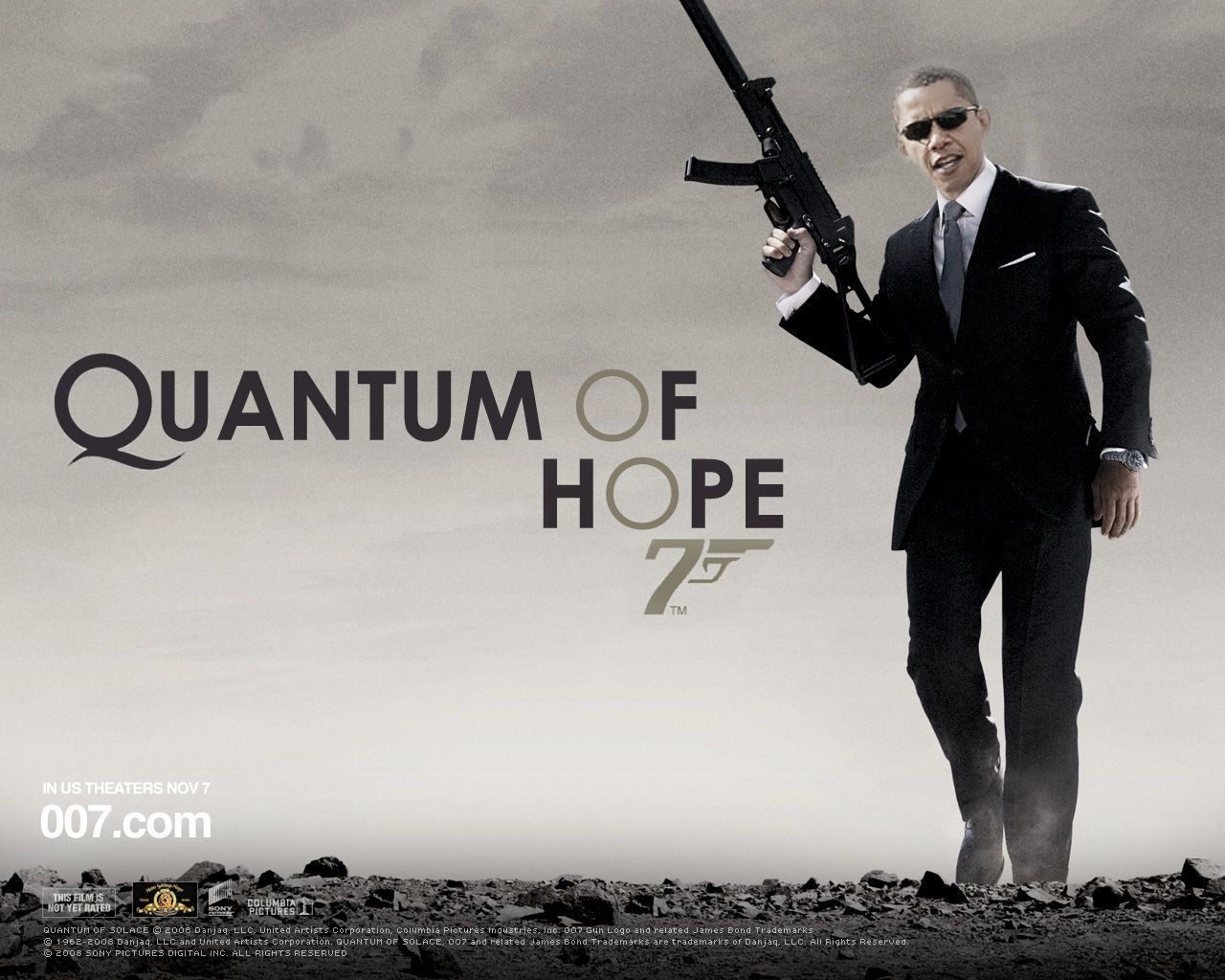 Barack obama james bond parody wallpaper - High resolution