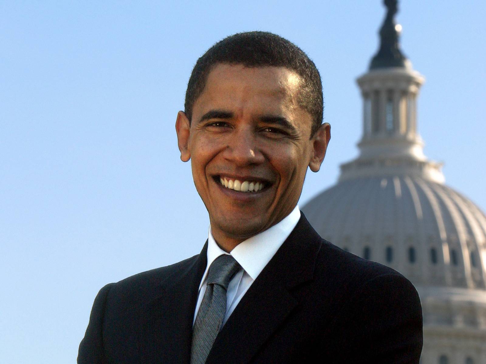 Barack Obama smile wallpaper - HDwallpaper4U.com