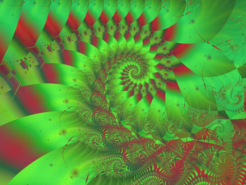 Red and Green Wallpaper - Fractal Art Gallery