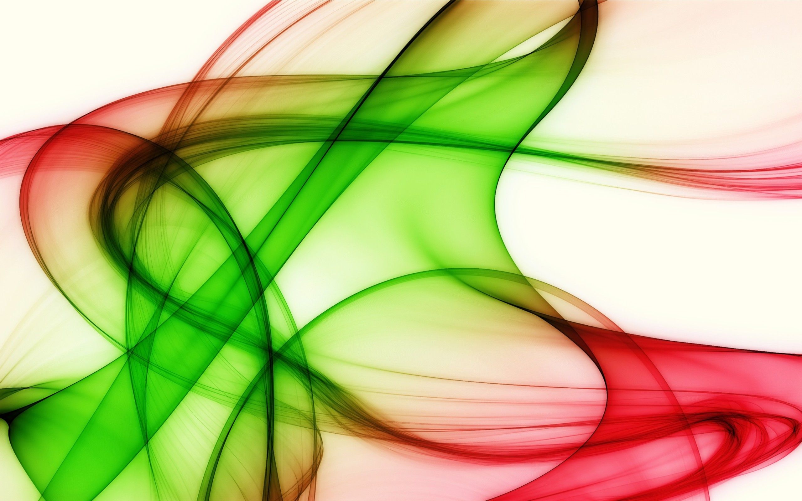 Red Green Abstract, Smoke, Veil, Lines, Curves widescreen ...