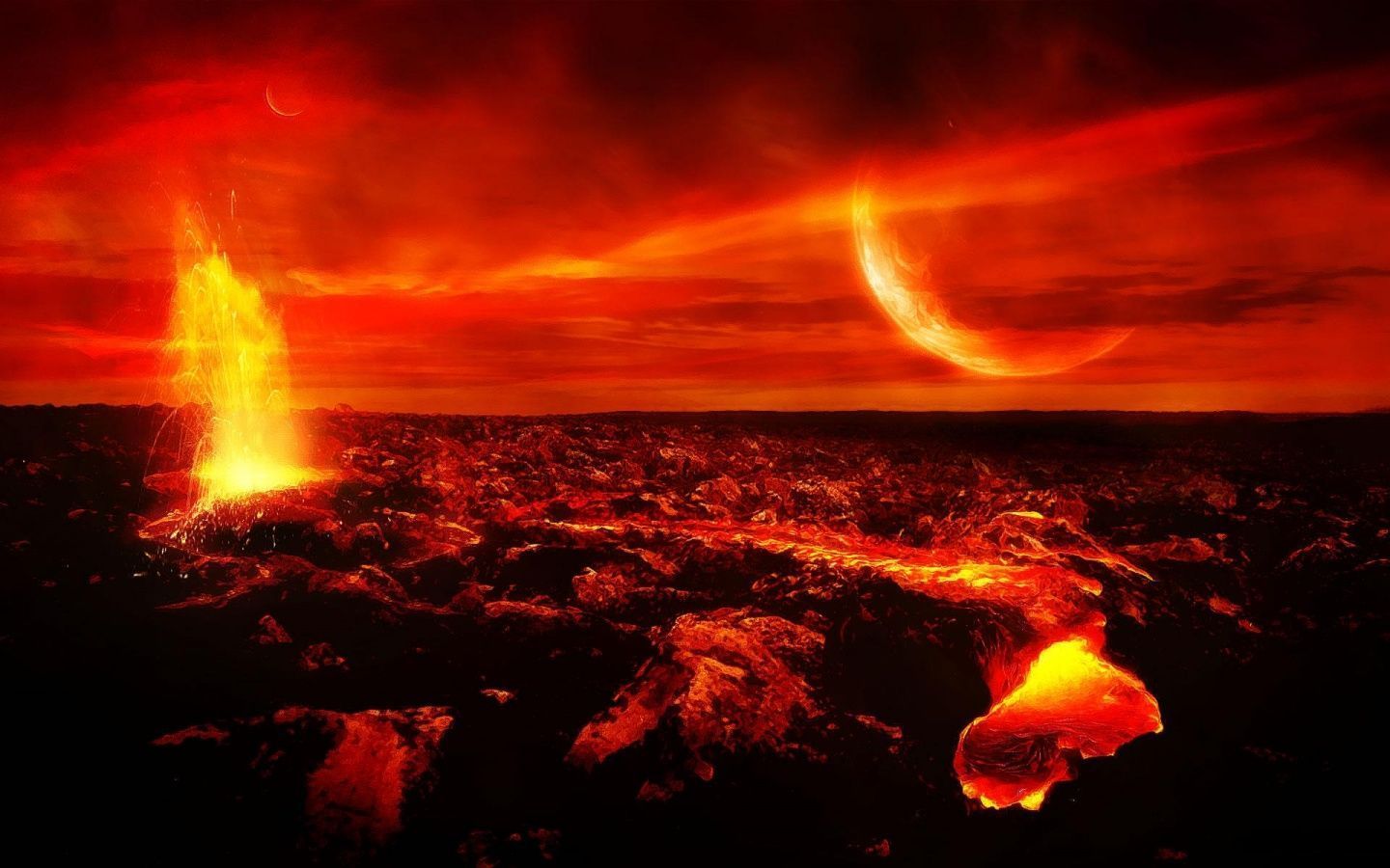 Gallery for - volcano wallpapers hd