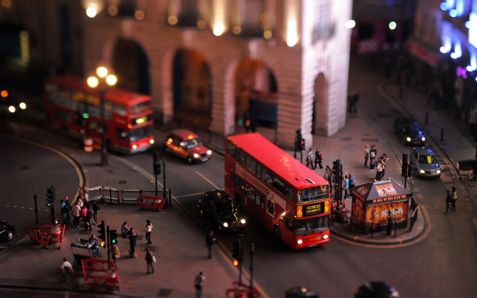 UK London Town Bus Tilt Shift Photo HD Wallpaper - FreeWallsUp