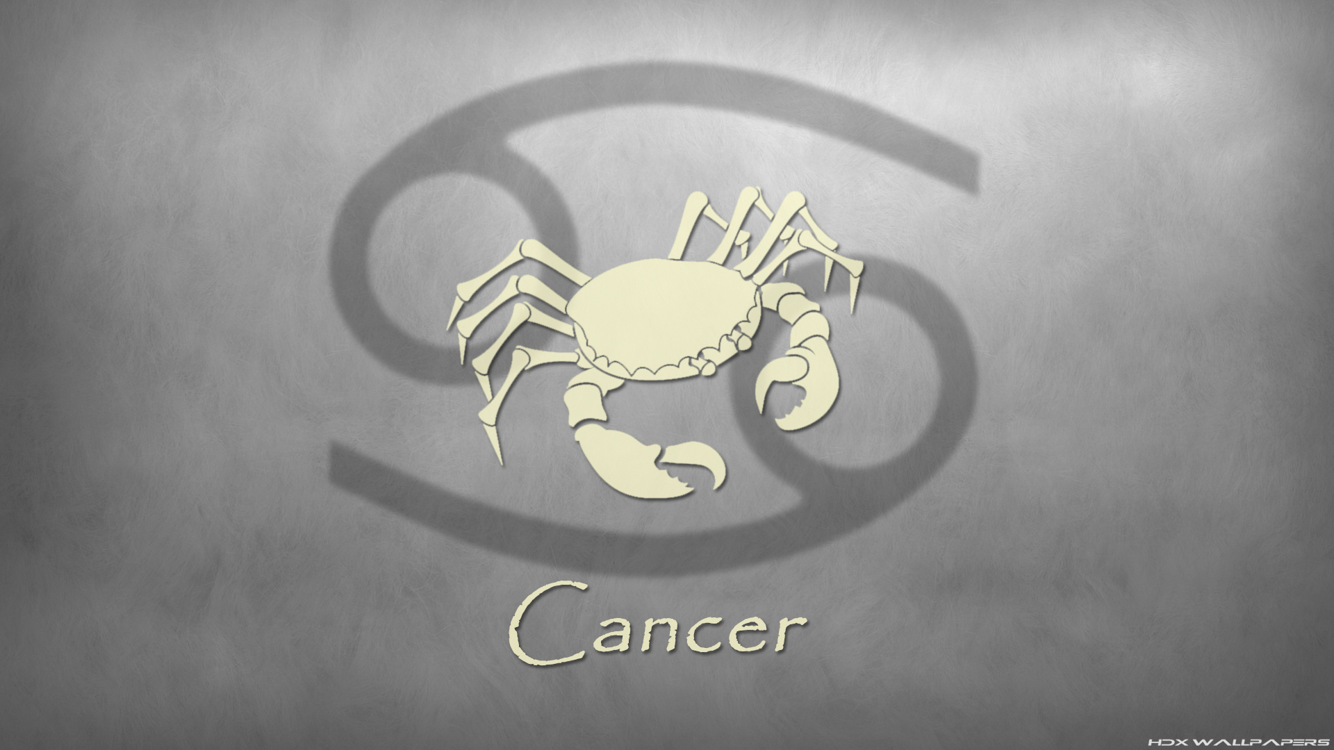 Cancer sign on a gray background wallpapers and images ...