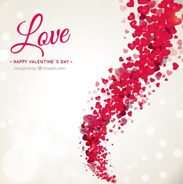 Romantic Valentine's background Vector | Free Download