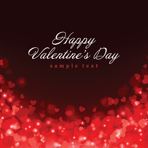Romantic of Valentines day backgrounds art vector 04 - Vector ...