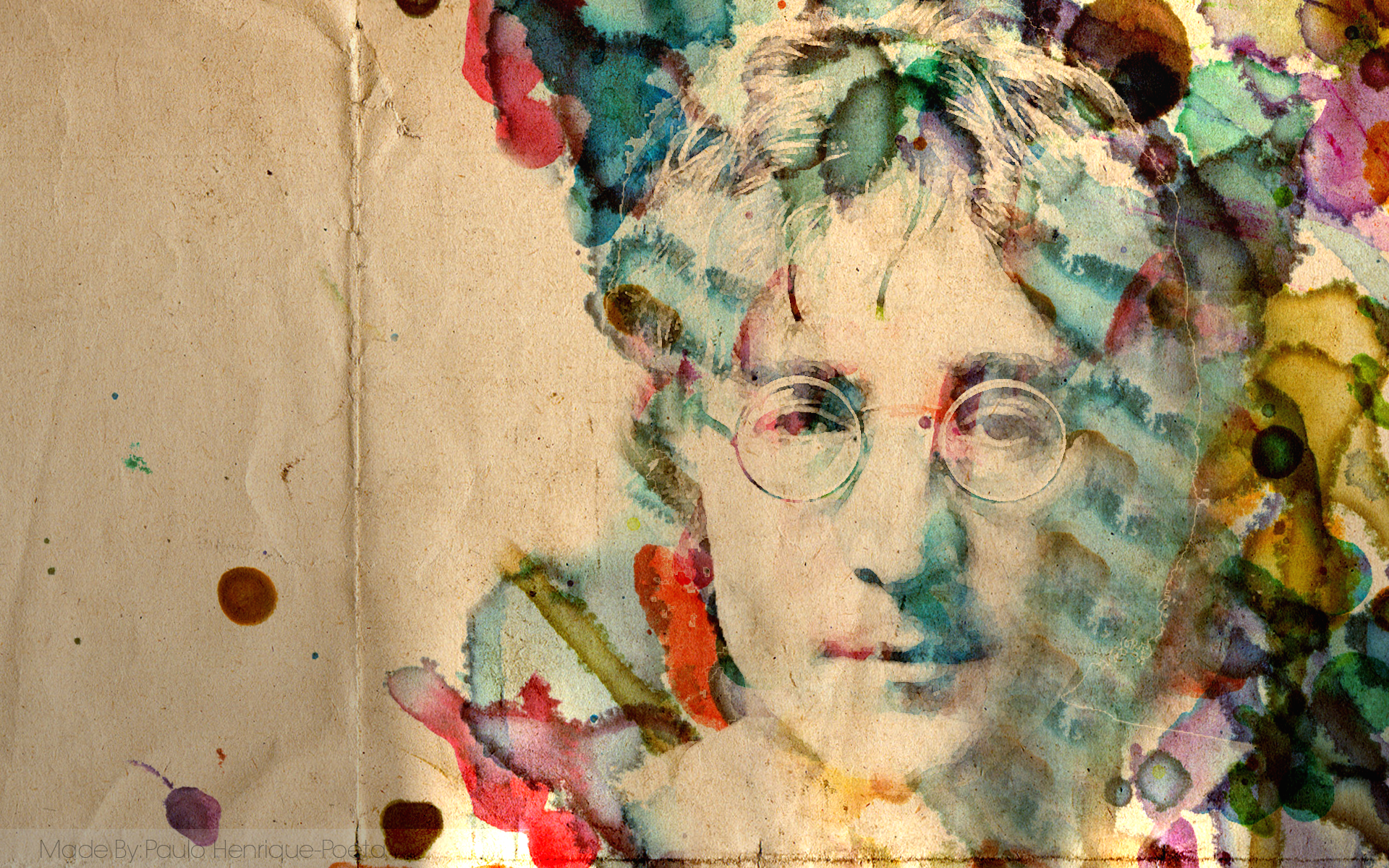 John Lennon Wallpaper by PauloHSS on DeviantArt