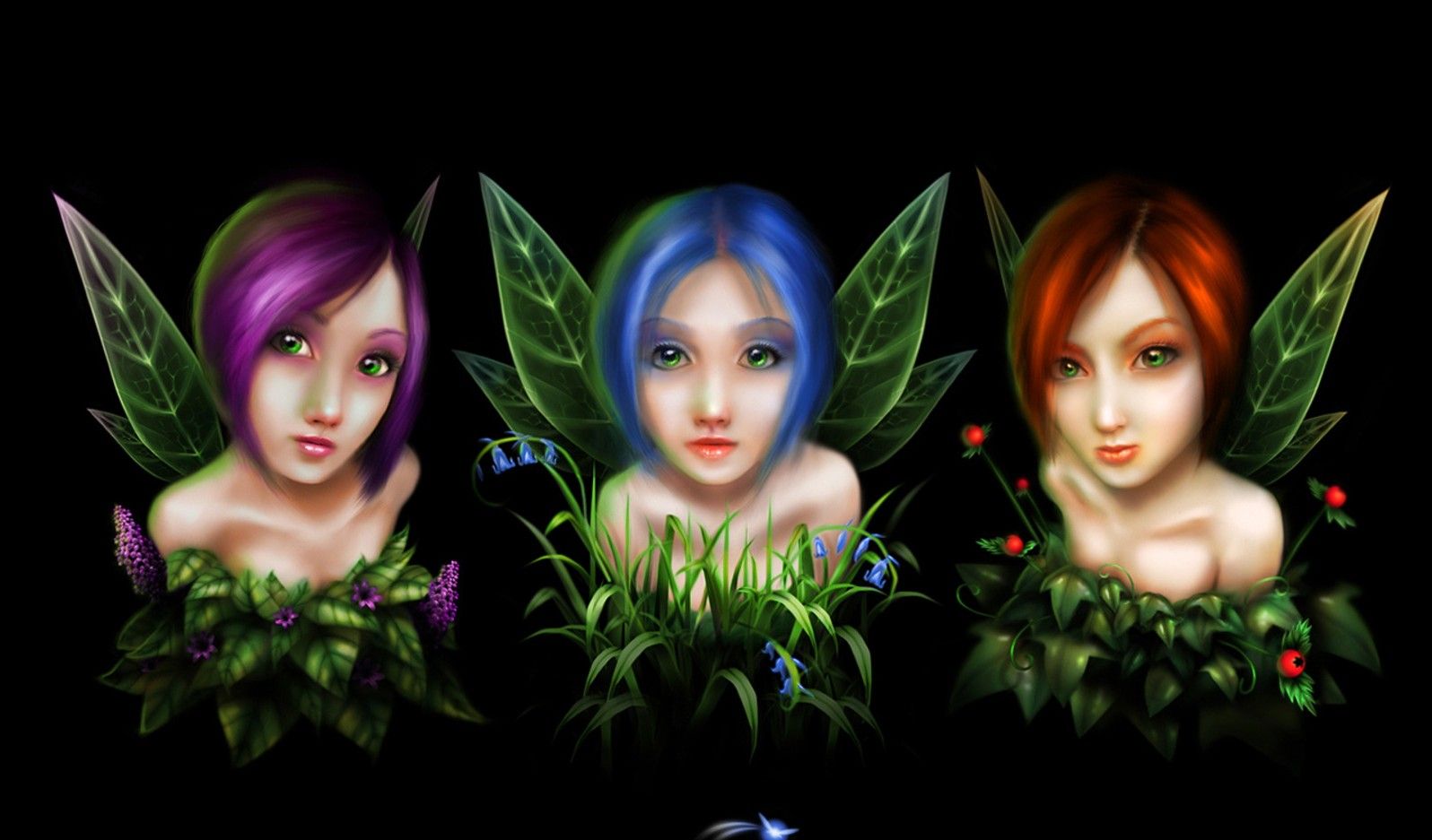 three little fairies Wallpaper Background | 29263