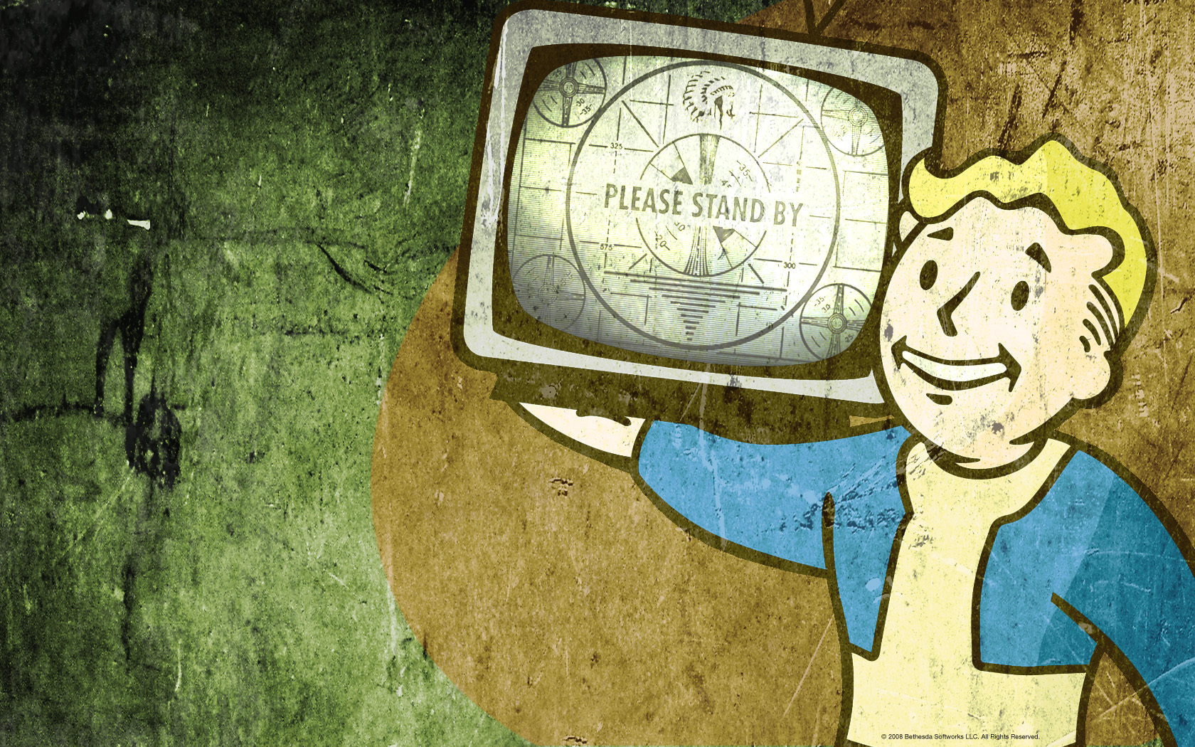 Fallout vault boy television wallpaper - - High Quality