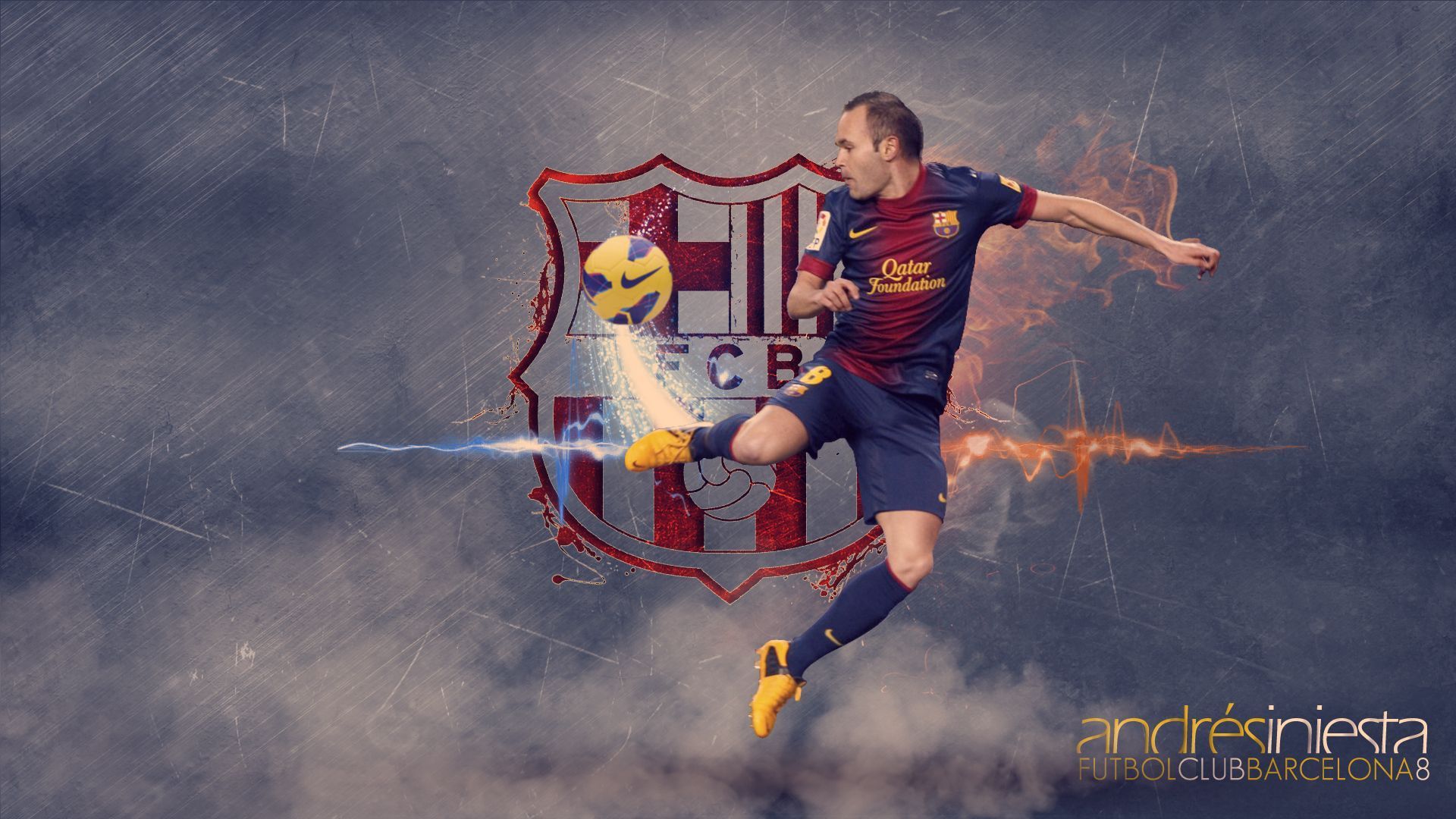 Awesome Andres Iniesta Wallpaper | Full HD Pictures