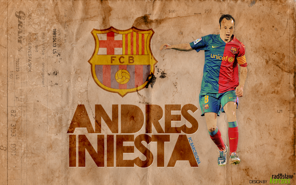 Andres Iniesta Barcelona Wallpaper Download HD 1024x640