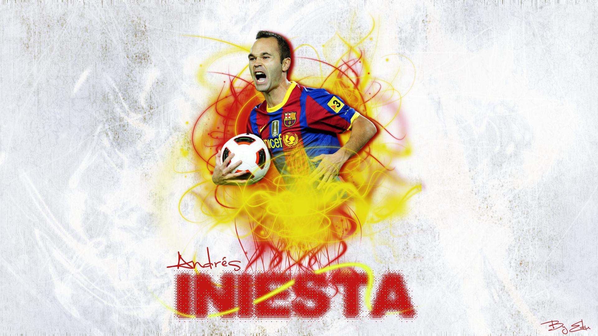 Andres Iniesta Latest Wallpaper - Football HD Backgrounds