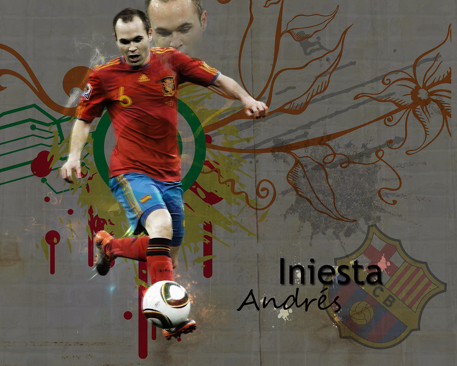 Andres Iniesta HD Wallpaper | Fc Barcelona Photo