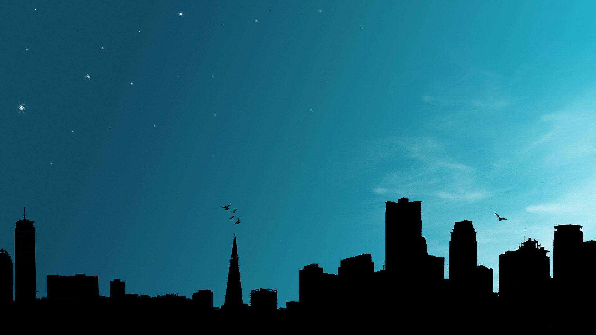 Cool Background Dark City Silhouette #4235932, 1920x1080 | All For ...
