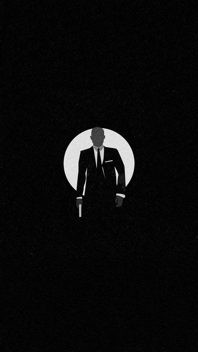 James Bond Silhouette iPhone 5 Wallpaper (640x1136)