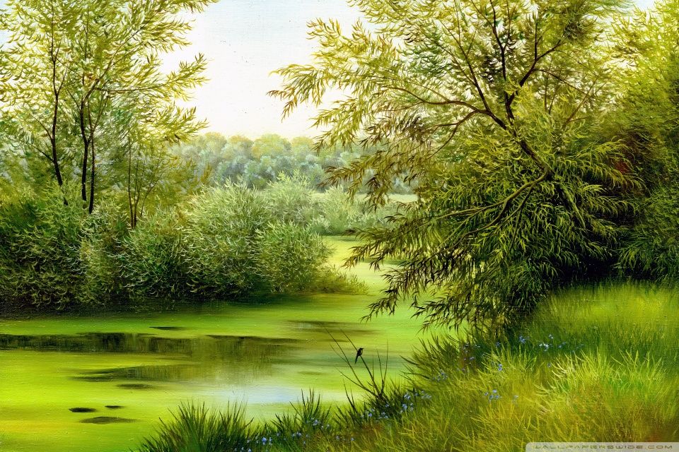 Nature Scene Painting HD desktop wallpaper : Widescreen : High ...