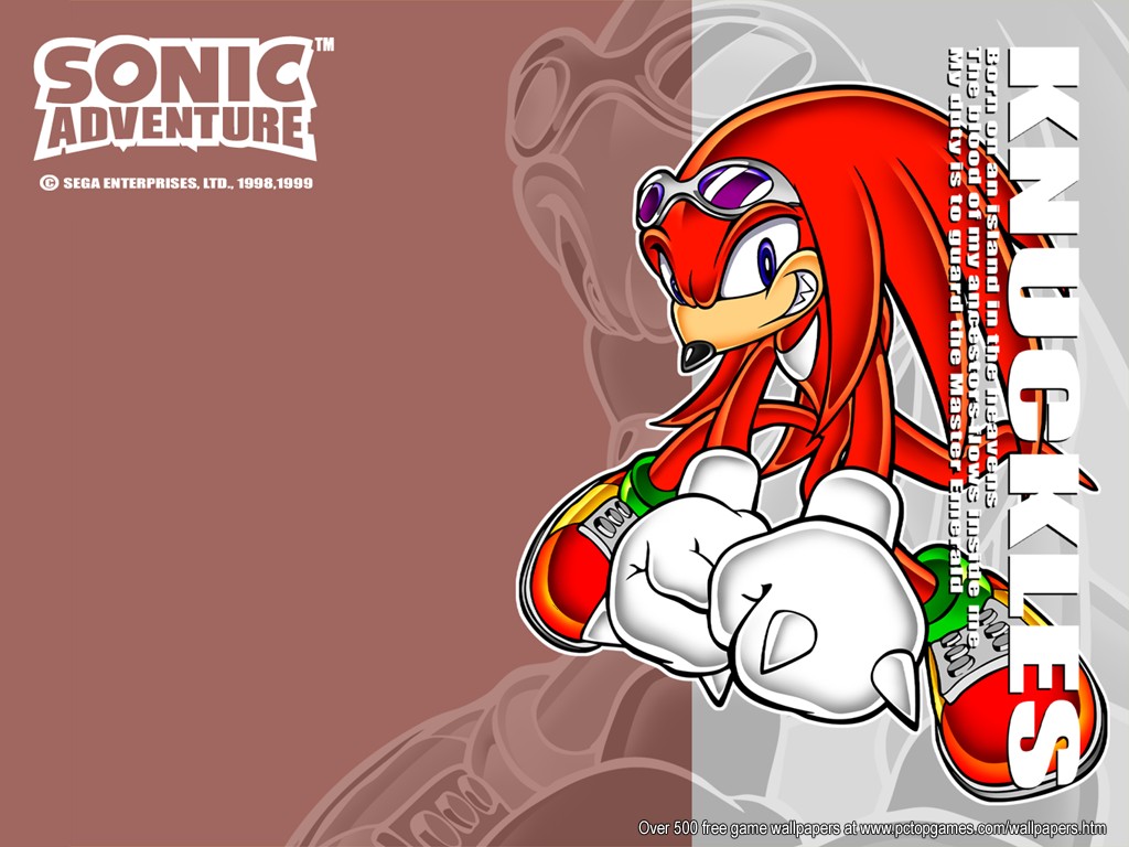 Image - Wallpaper - Games - Sonic Adventure - Knuckles - Sonic