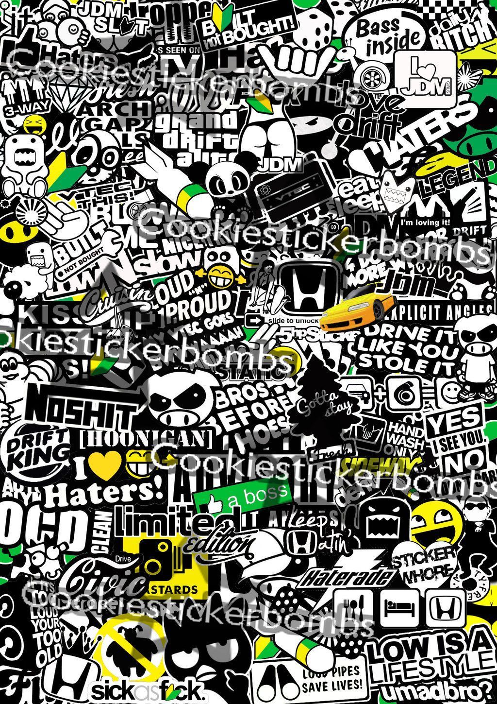 Featured image of post Iphone Black And White Sticker Bomb Wallpaper / Share sticker bomb wallpaper hd with your friends.