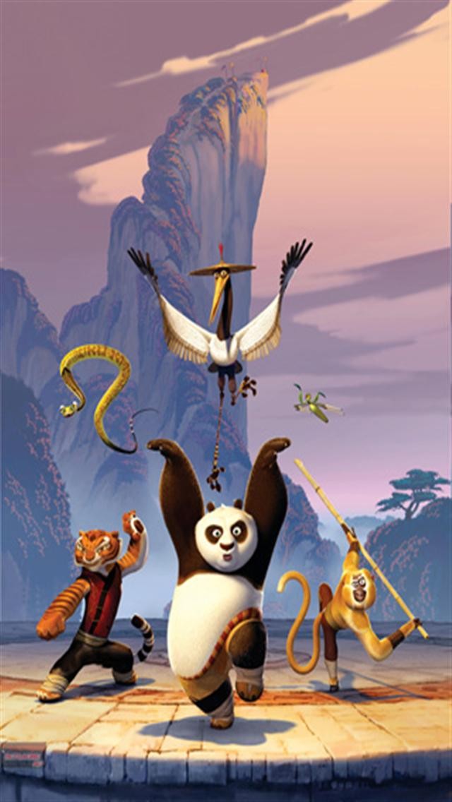 3D Kung Fu Panda iPhone Wallpapers, iPhone 5(s)/4(s)/3G Wallpapers