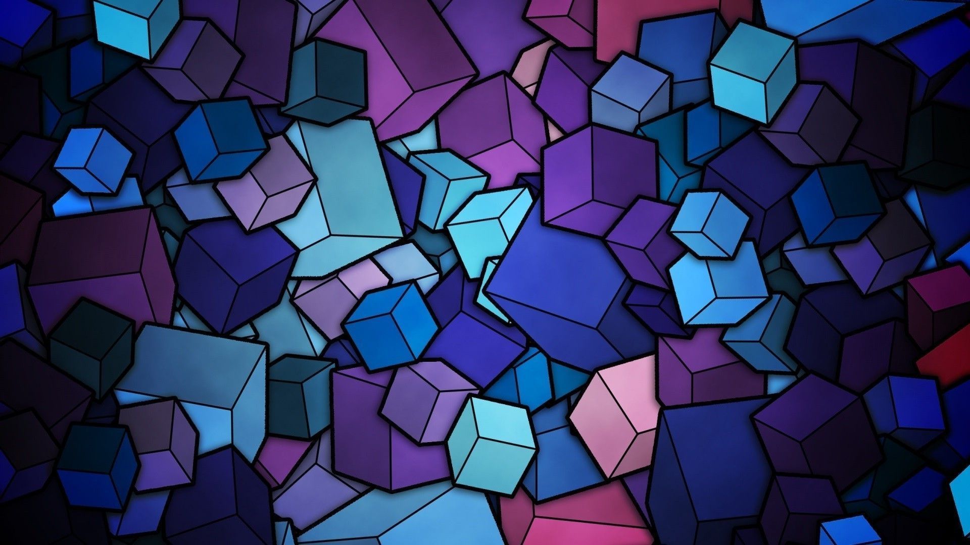 3D Cubes Backgrounds
