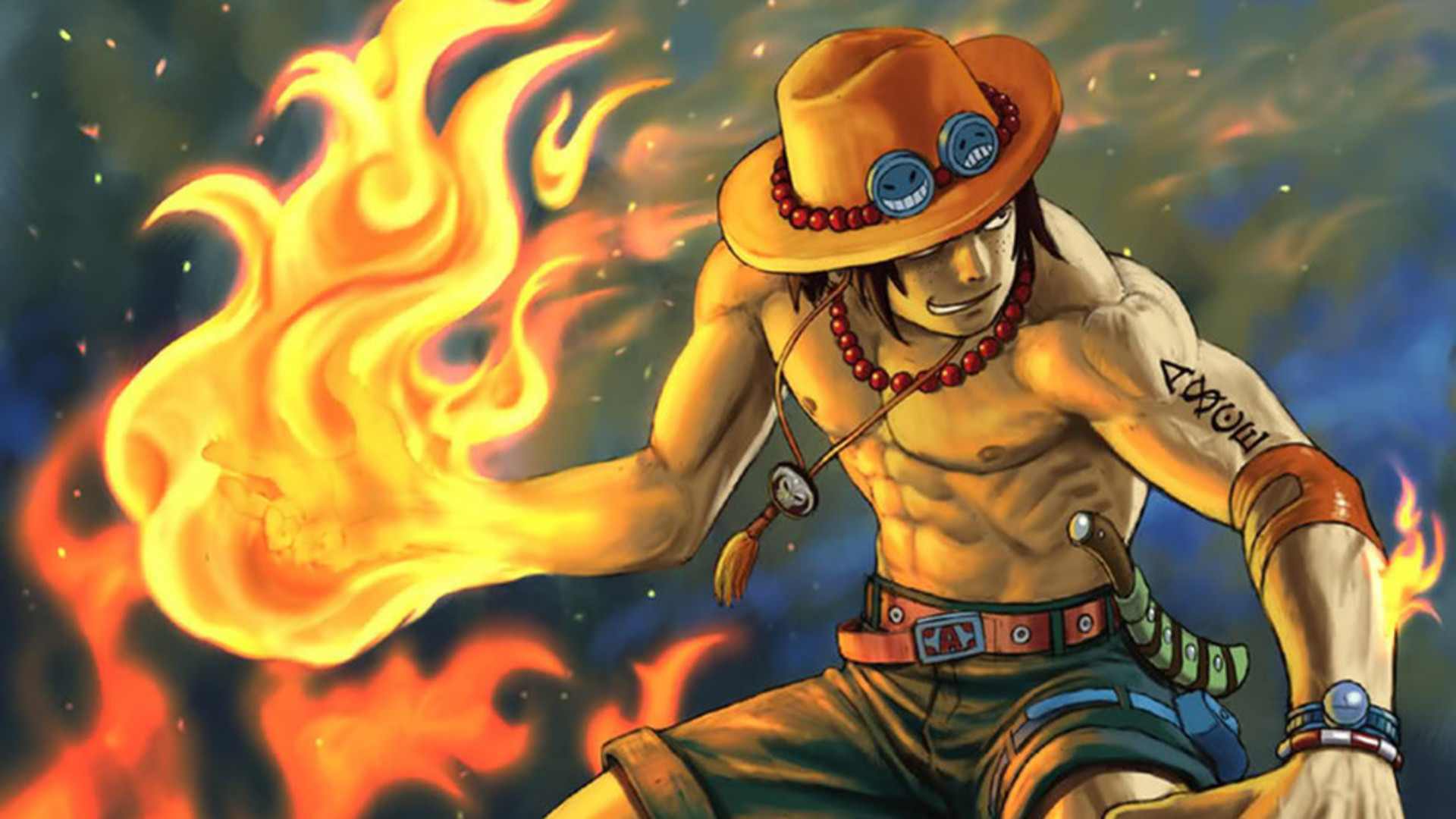 21710) One Piece Ace Cool Backgrounds Wallpaper - WalOps.com