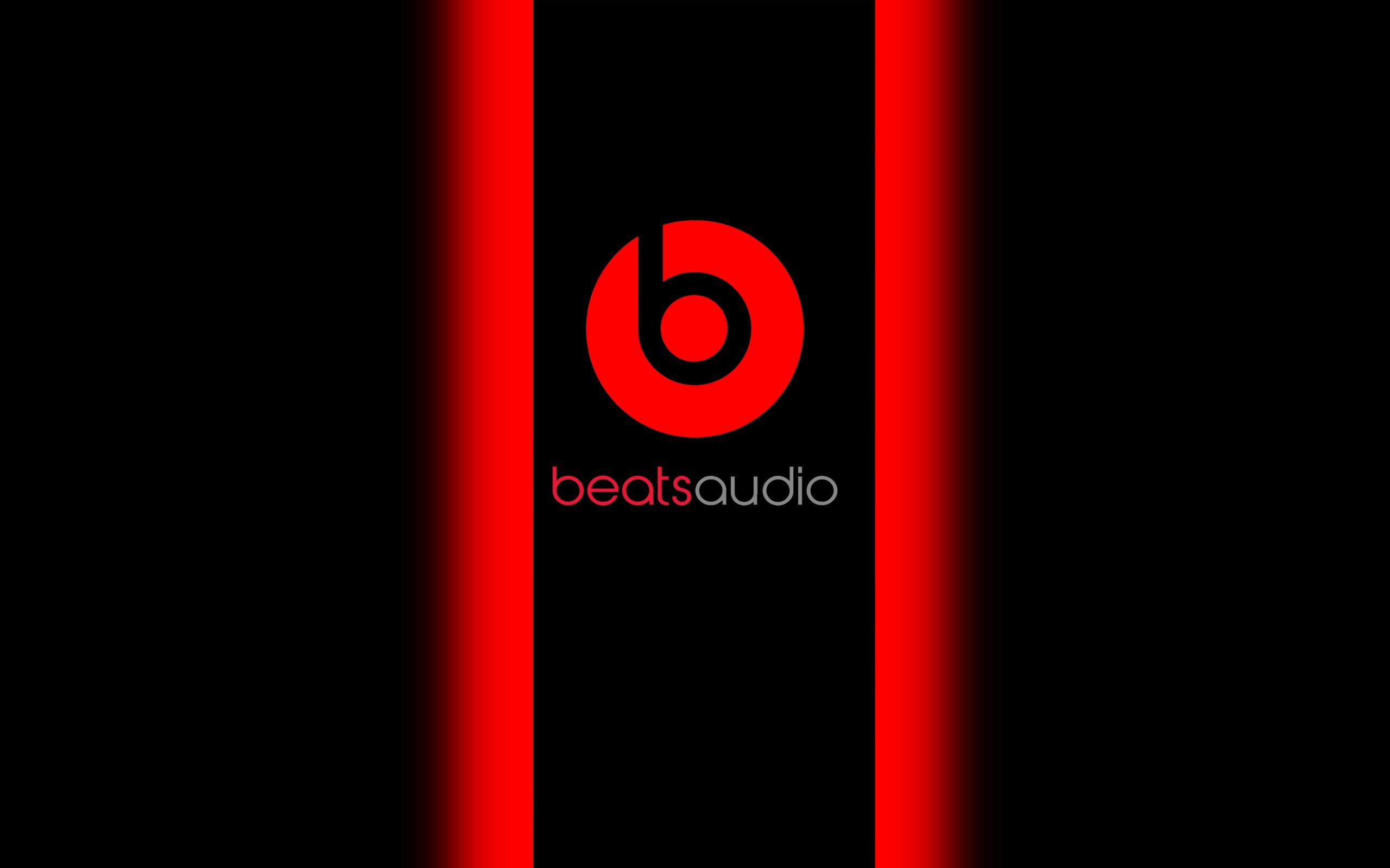 HD Background Beats Audio Logo Red Black Symbol Wallpaper ...