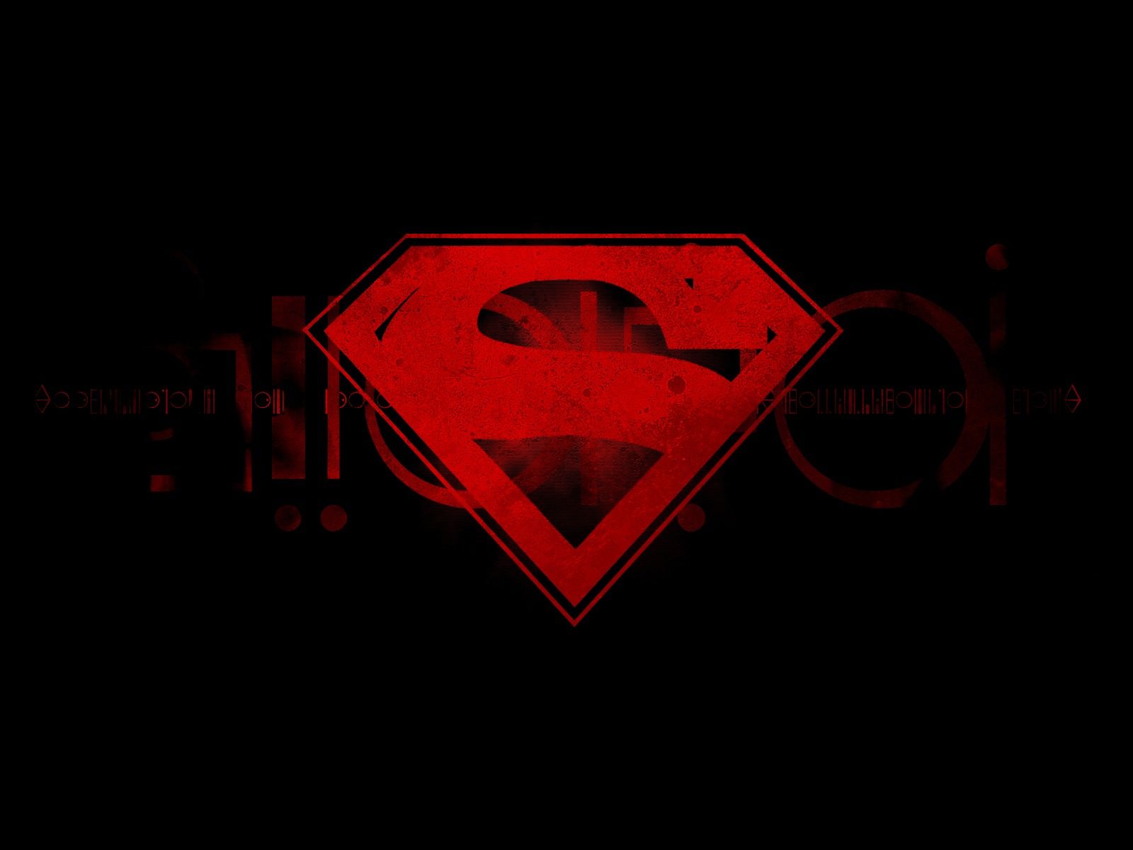 Comics superman logo black background abstract Logo