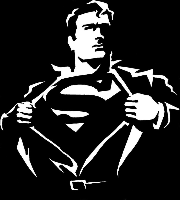 Black white DC Comics Superman - Wallpaper / Wallbase