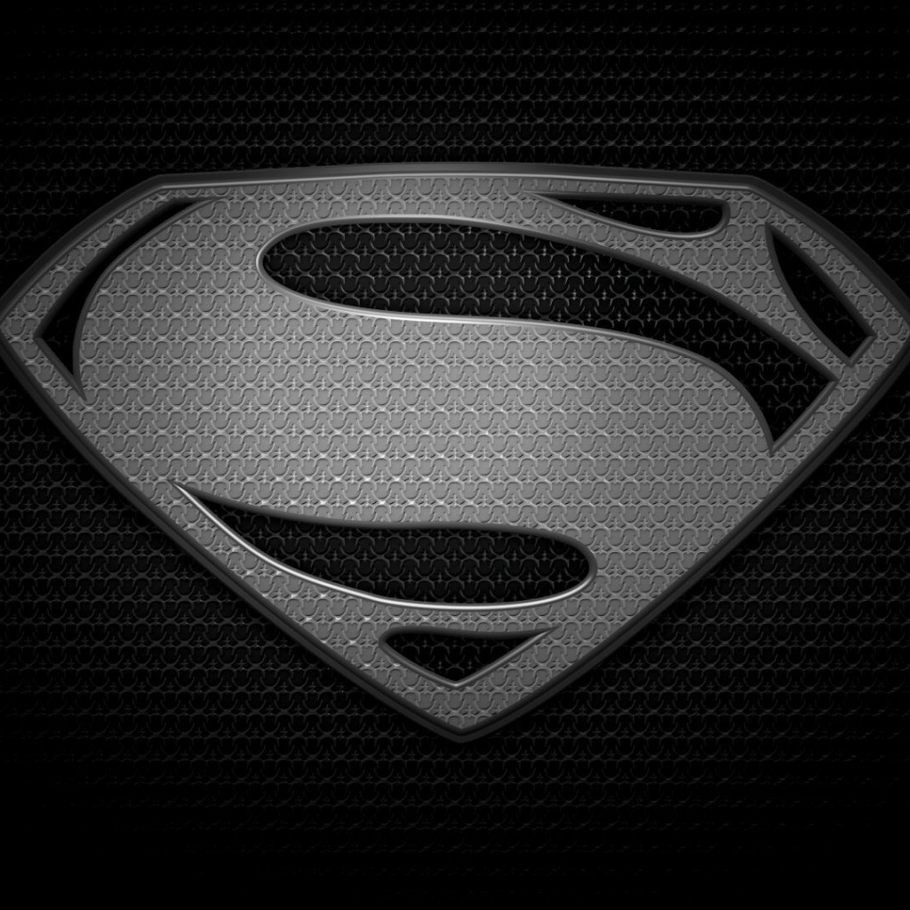 Wallpaper man of steel, logo, s, superman, black, logo, man of ...
