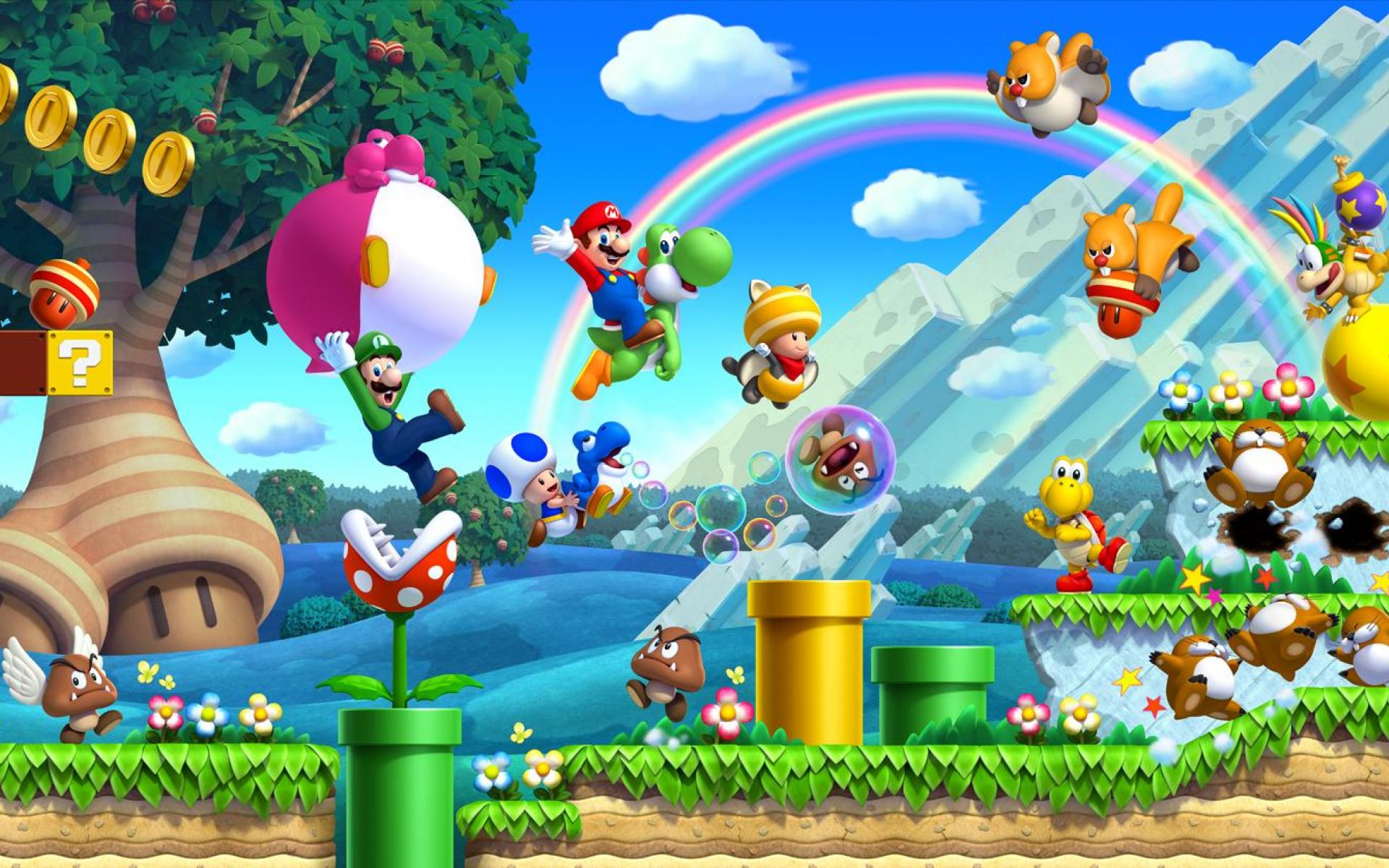Super Mario Desktop Wallpaper Wii U