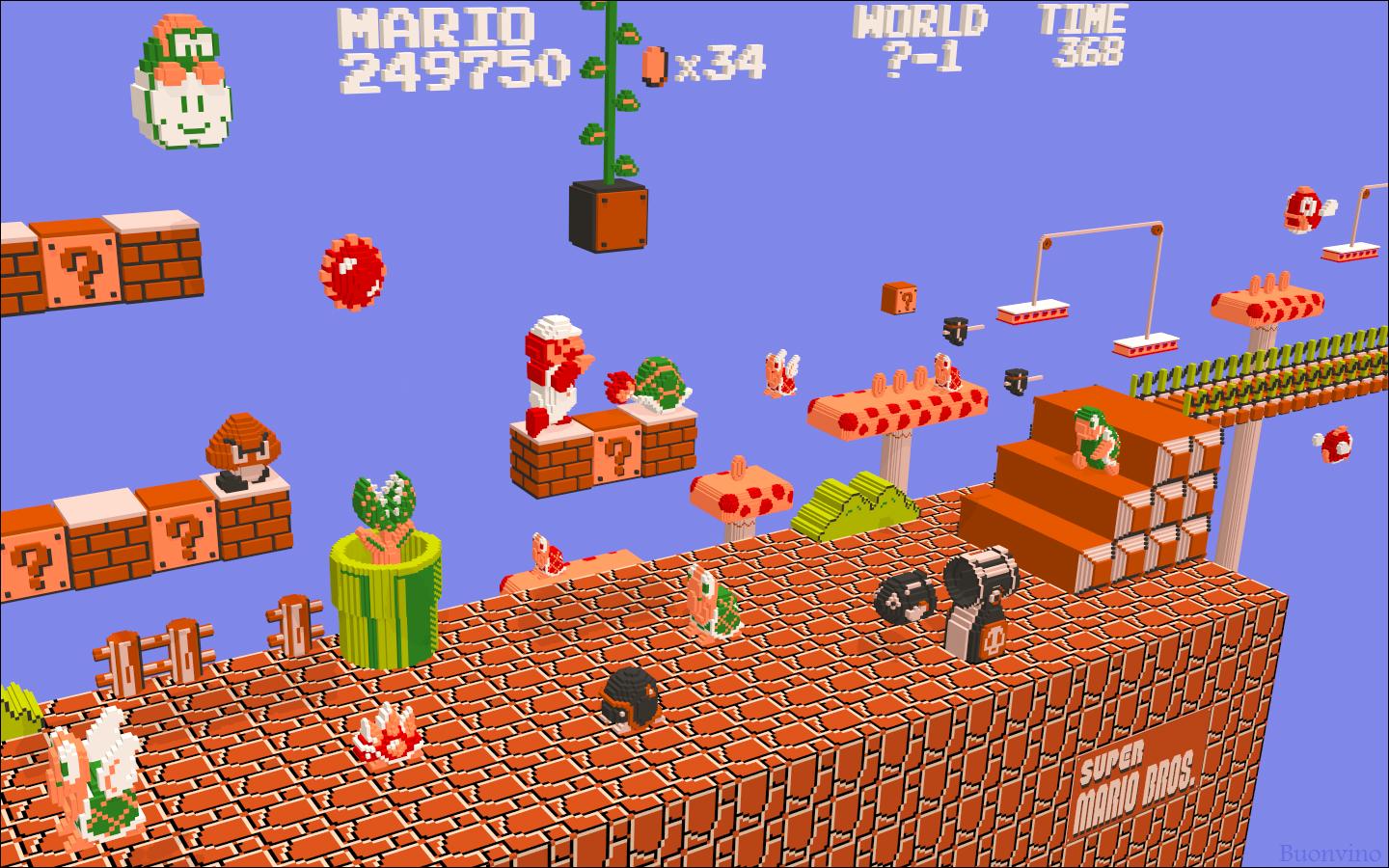 Super Mario In 3d Wallpaper | 1440x900 | ID:15299