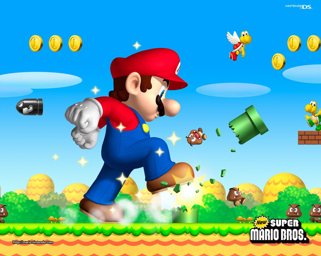 New Super Mario Brothers Wallpaper - Super Mario Bros. Wallpaper ...