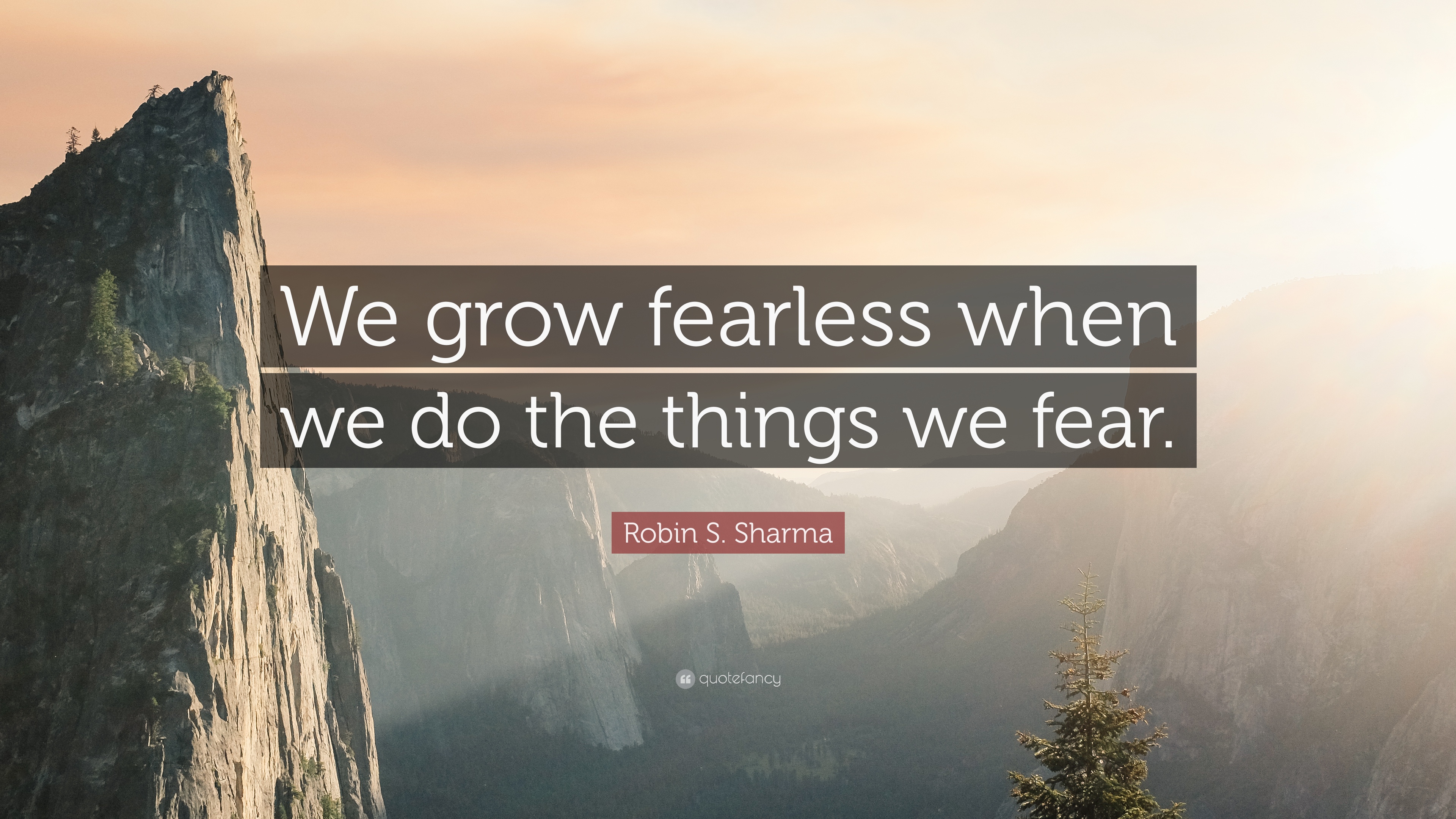 Robin S. Sharma Quote: “We grow fearless when we do the things we ...