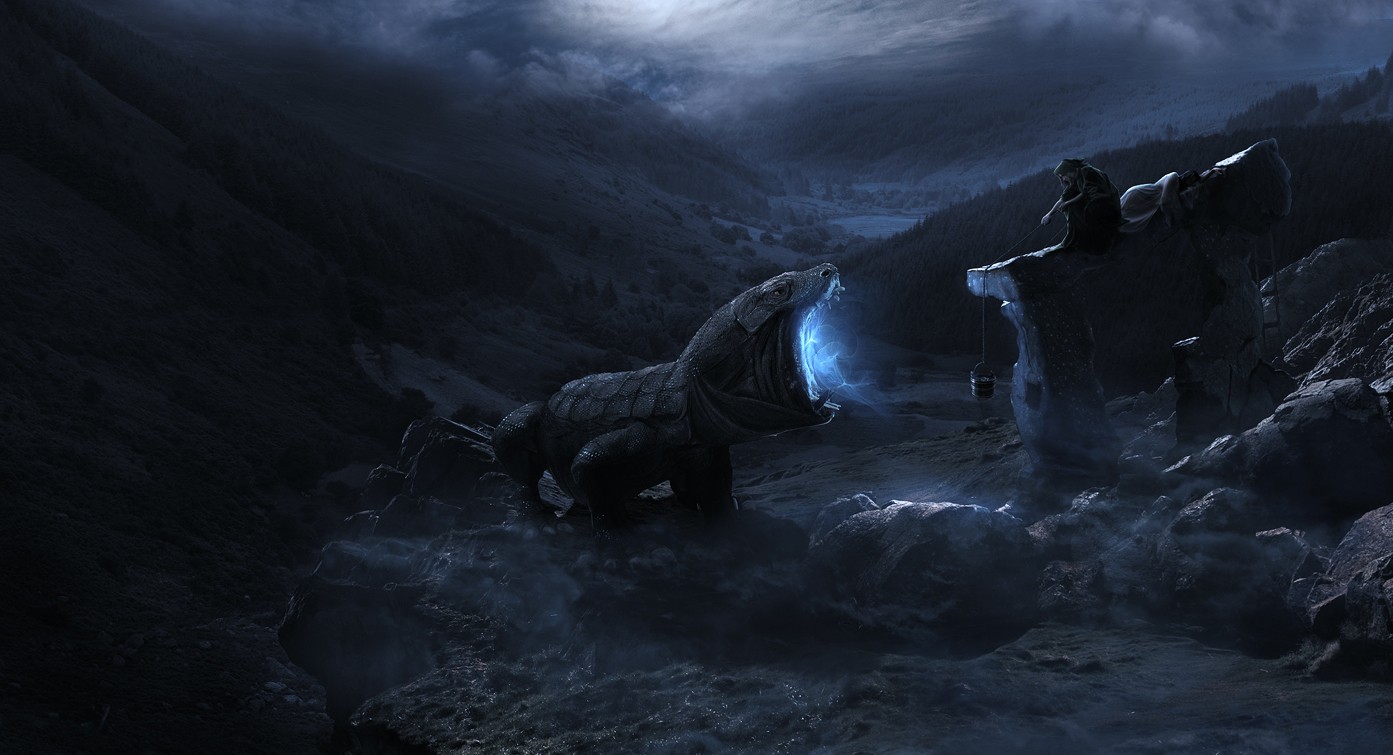 Other Fearless Blue Monster Roar Valley Beast Darkness Flood Black ...