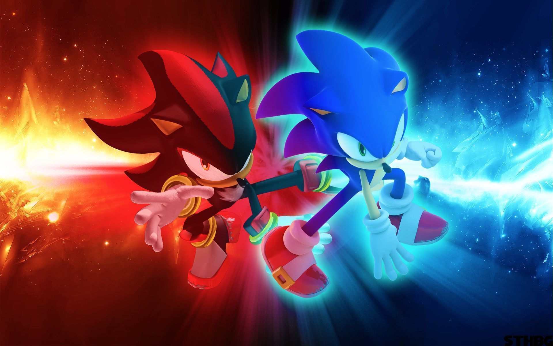 Sonic and Shadow Wallpaper by MP SONIC on DeviantArt