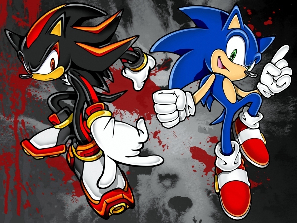 Image - Sonic and Shadow Wallpaper by david tiziu - Sonic News