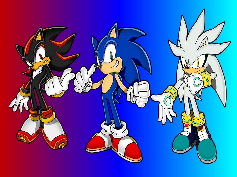 Sonic, Shadow and Silver New Wallpaper. by 9029561 on DeviantArt