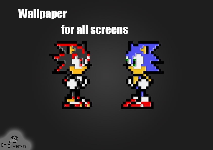 Wallpaper .:SONIC AND SHADOW:. by silver-ty on DeviantArt