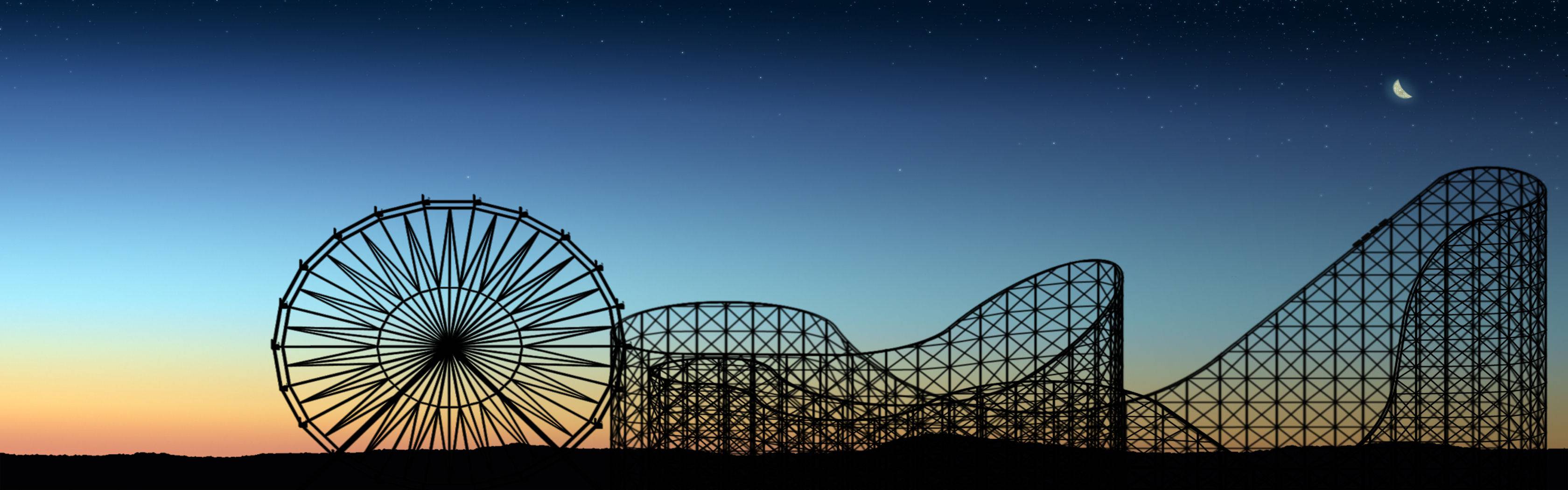 Dual screen roller coaster wallpaper - (#6749) - High Quality and ...