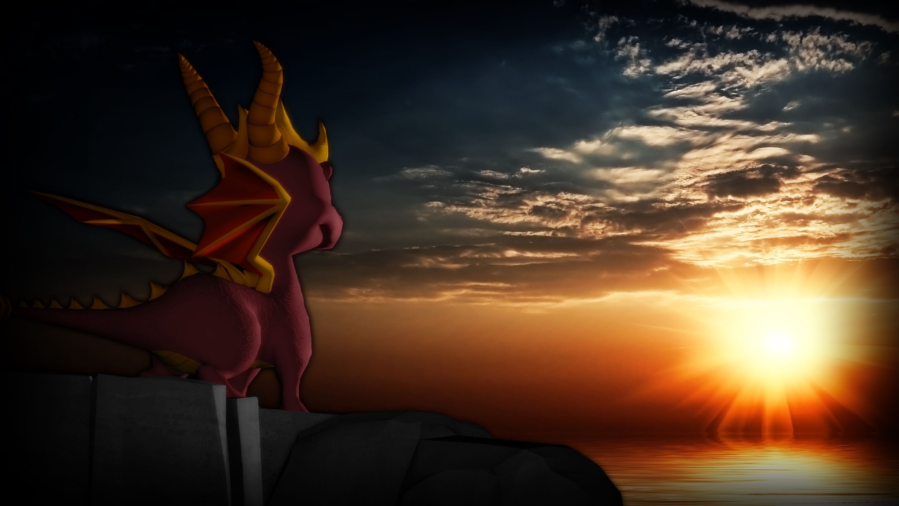 Spyro The Dragon Sunset Wallpaper by Cowboygineer on DeviantArt