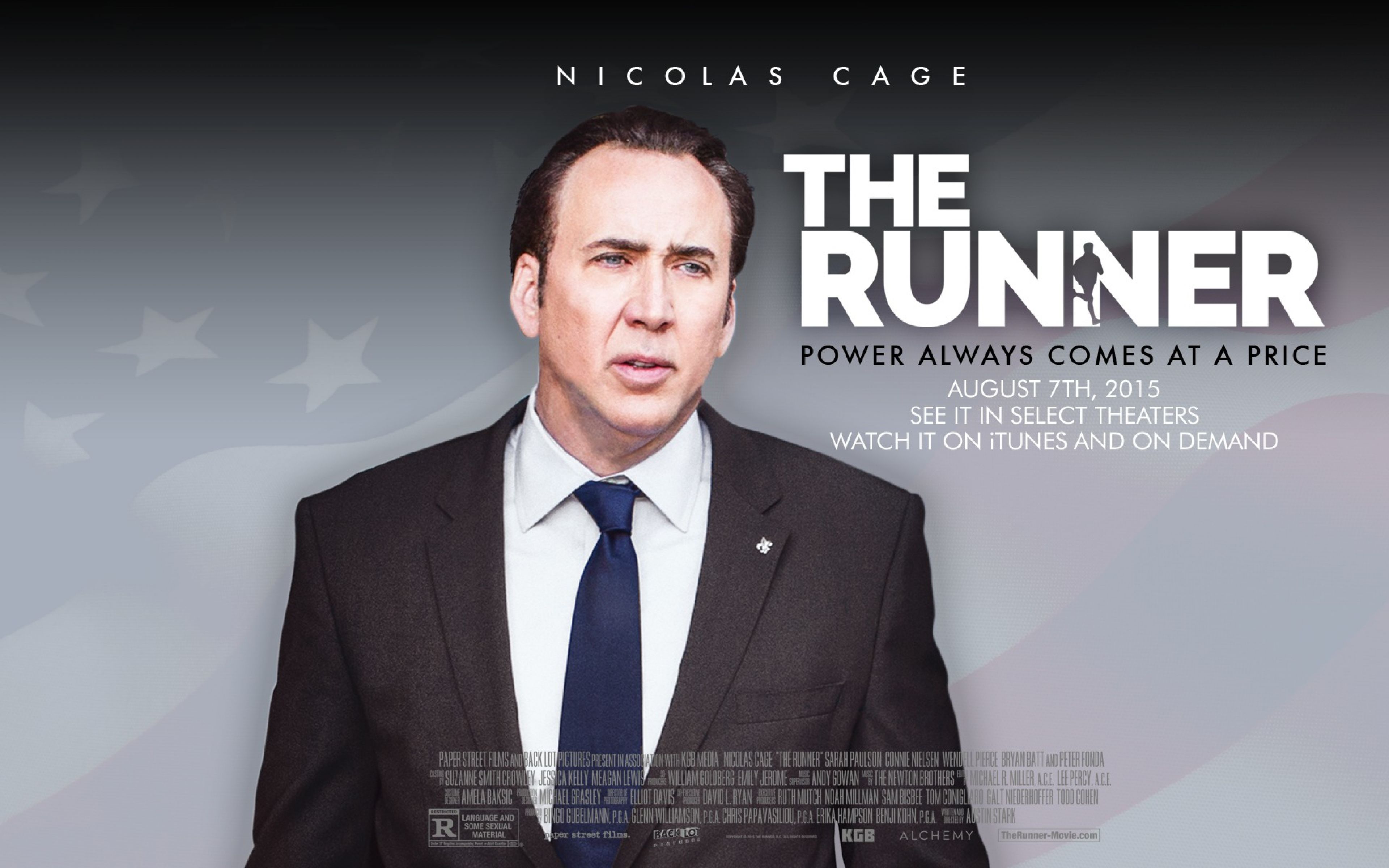 HD Background The Runner 2015 Nicolas Cage Movie Poster Wallpaper ...