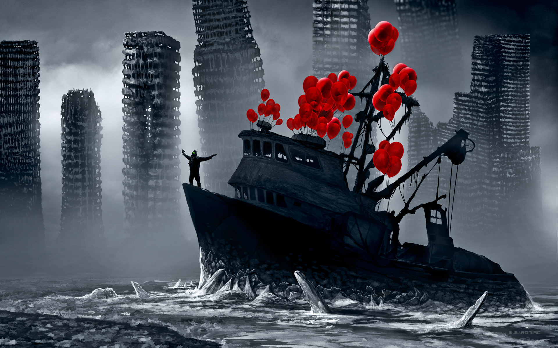 Wallpapers Heroes comics Romantically Apocalyptic Ships Fantasy ...