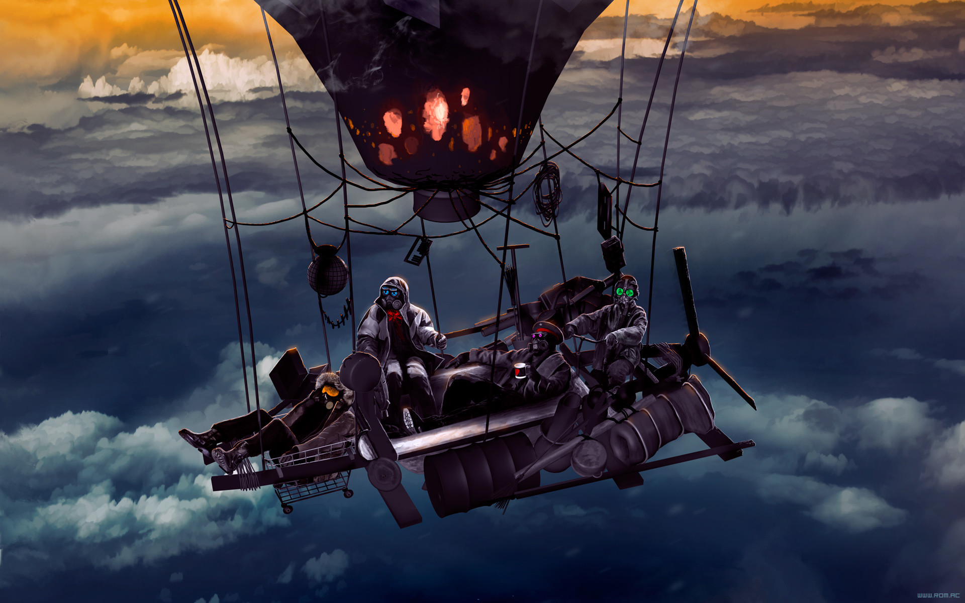 Romantically Apocalyptic- hot air balloon adventure (1920x1200 ...