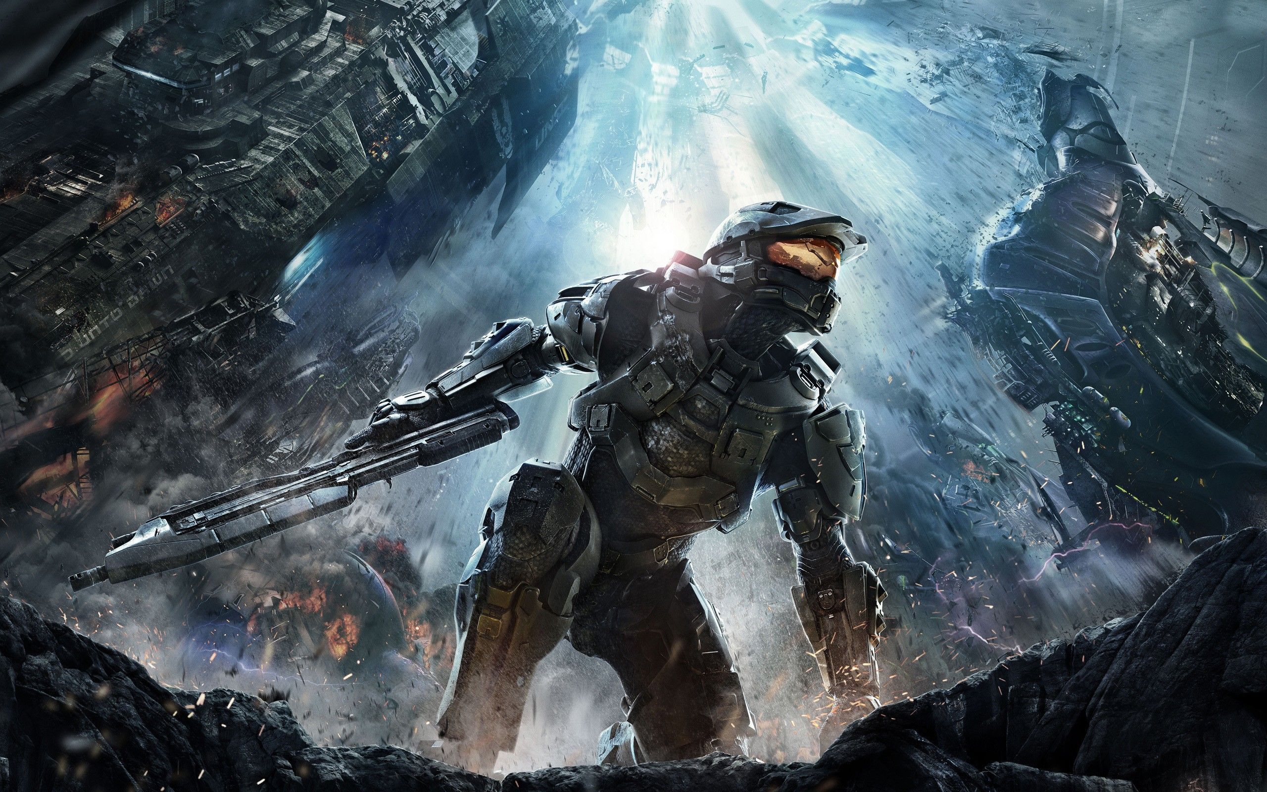 Video games guns Master Chief Halo 4 pc games wallpaper ...