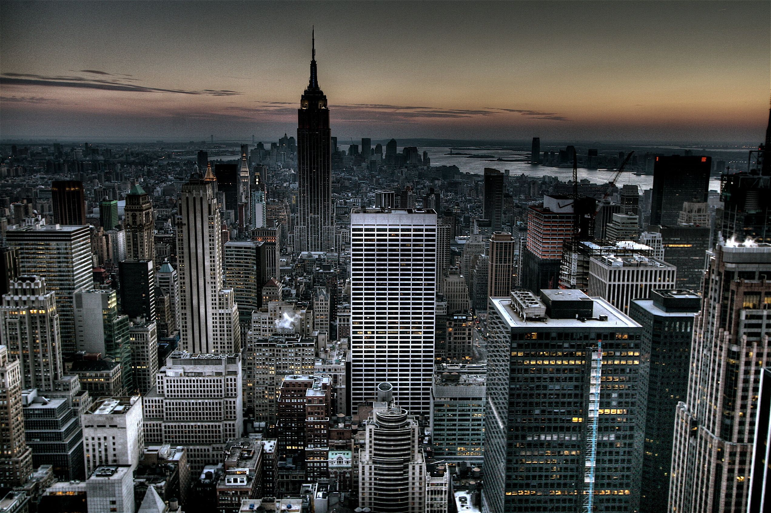 Gotham City Background New York City Skyline Wallpaper (HDR ...