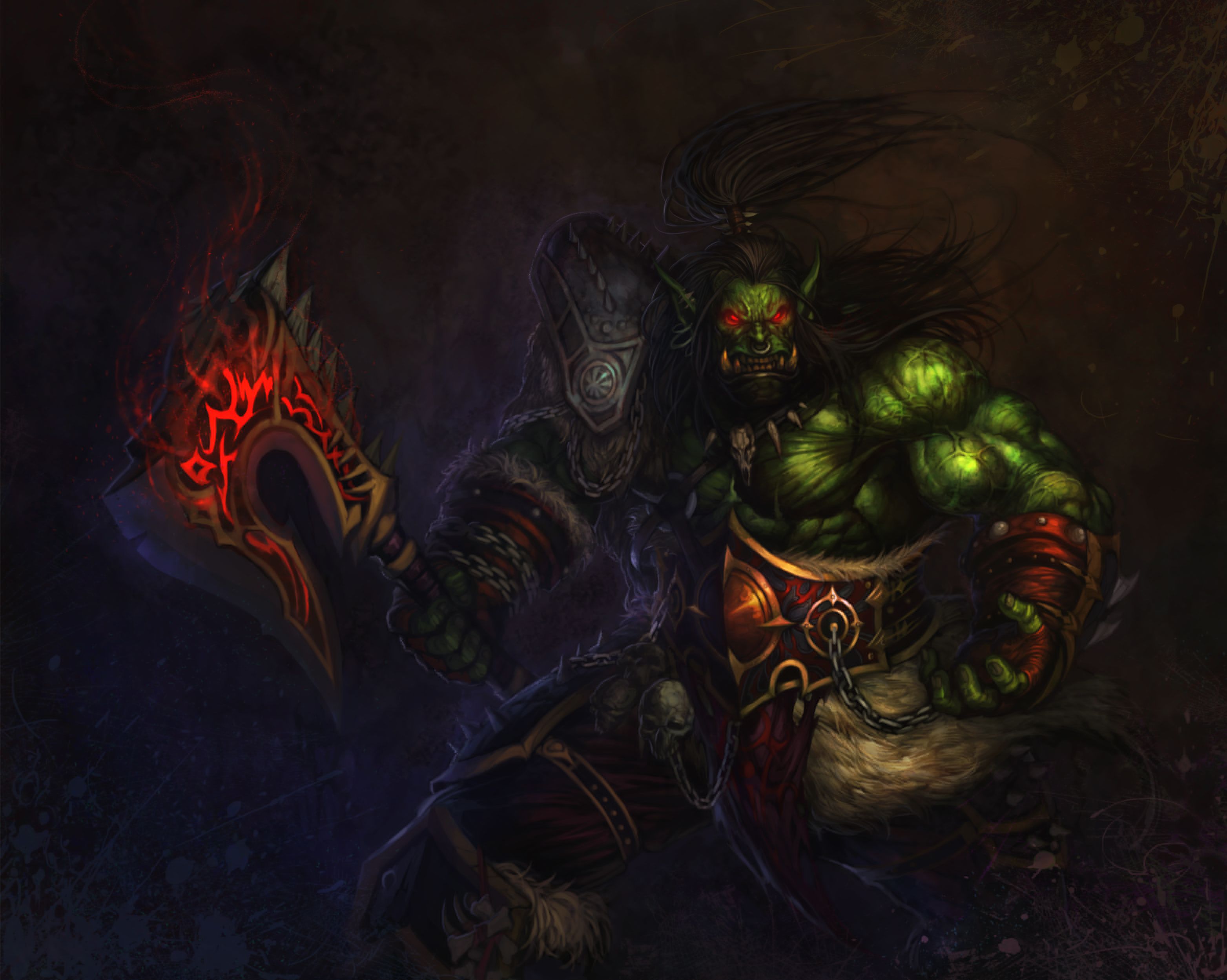 World of WarCraft WoW Orc Warrior Games Fantasy wallpaper